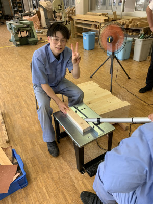 郡高ベンチ改修作業１